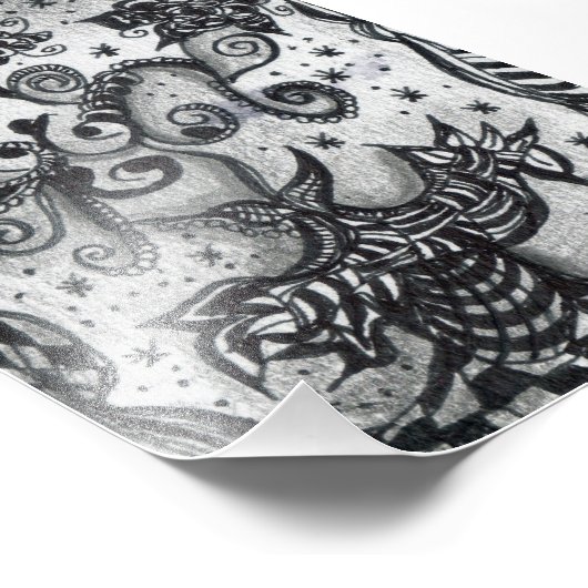 Bloemen in een door Vase geïnspireerde Art-printer Foto Afdruk (Hoek)