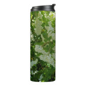 Bloemen in een Engelse tuin Thermosbeker (Gedraaid links)