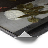 Bloemen in een glas, 1606 Ambrosius Bosschaert Oil Poster (Hoek)