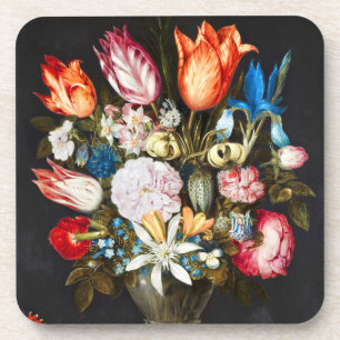  bloemen in een glas Ambrosius Bosschaer Bier Onderzetter