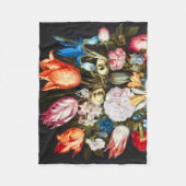 bloemen in een glas Ambrosius Bosschaer Fleece Deken (Voorkant)