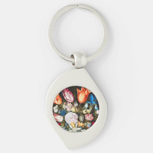  bloemen in een glas Ambrosius Bosschaer Sleutelhanger