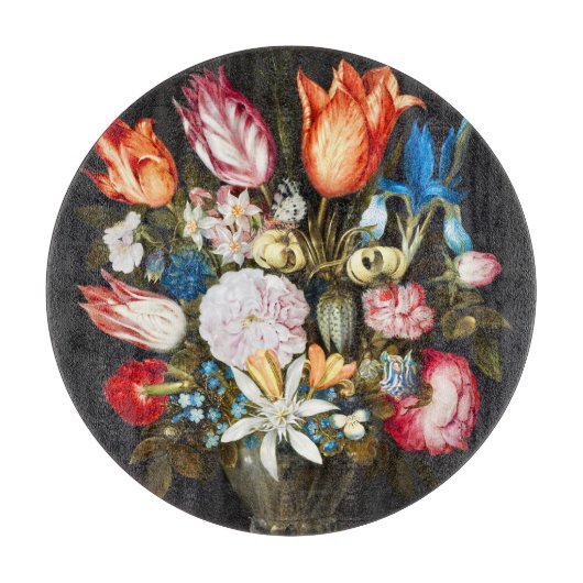  bloemen in een glas Ambrosius Bosschaer Snijplank (Voorkant)
