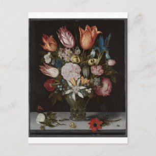 Bloemen in een glas, Ambrosius Bosschaert, Olie Briefkaart