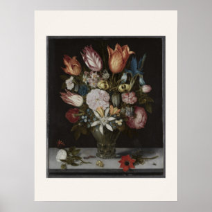 Bloemen in een Glas - Nederlandse Still Life Kunst Poster