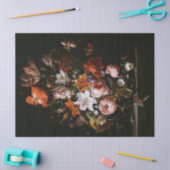 Bloemen in een Glass Vase door Rachel Ruysch Tissuepapier (Craft)