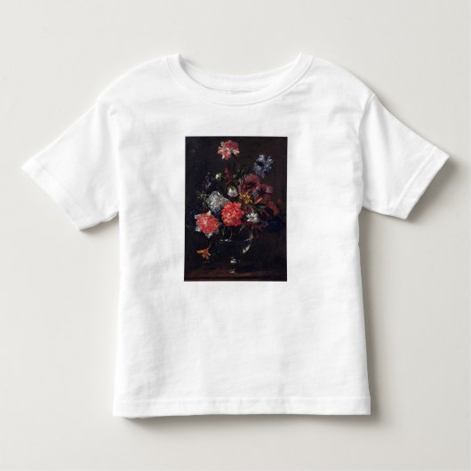 Bloemen in een glasvaas kinder shirts (Voorkant)