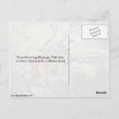 Bloemen in een glazen vasonderzoek door John Const Briefkaart (Achterkant)