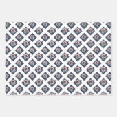 Bloemen in een gloeilamp en vlinder in biseksueel inpakpapier vel (Voorkant 3)