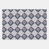 Bloemen in een gloeilamp en vlinder in biseksueel inpakpapier vel (Voorkant 2)