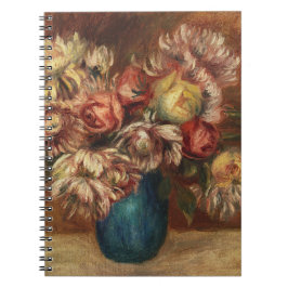 Bloemen in een groene vaas (1912) van Renoir. Notitieboek