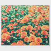 bloemen in een herfst, achtergrond, cadeaupapier (Vlak)