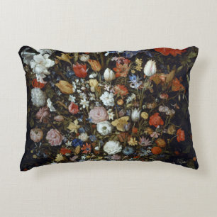 Bloemen in een houten vaas Jan Brueghel de Oude Accent Kussen