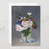 Bloemen in een kristallen vaas | Édouard Manet (Voorkant / Achterkant)