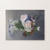 Bloemen in een kristallen vaas | Édouard Manet Legpuzzel (Horizontaal)