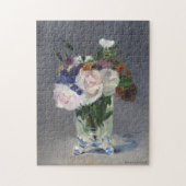 Bloemen in een kristallen vaas | Édouard Manet Legpuzzel (Verticaal)