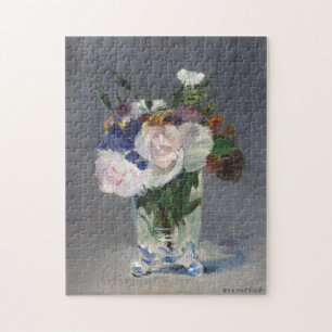 Bloemen in een kristallen vaas   Édouard Manet Legpuzzel
