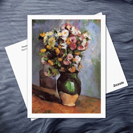 Bloemen in een Olive Jar Paul Cezanne Briefkaart