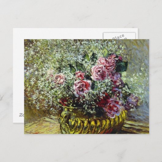 Bloemen in een Pot - Claude Monet Briefkaart (Voorkant / Achterkant)