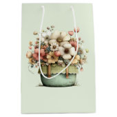 Bloemen in een Pot Cozy Schattig Medium Cadeauzakje (Voorkant)