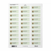 Bloemen in een Pot Cozy Shabby Lief - Adres Etiket (Full Sheet)