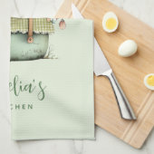 Bloemen in een pot knus shabby schattig theedoek (Quarter Fold)