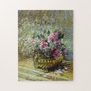 Bloemen in een Pot Monet Fine Art Legpuzzel