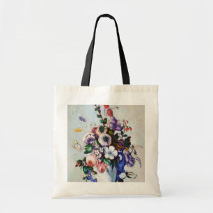 Bloemen in een Rococo vaas, Paul Cezanne Tote Bag