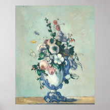 Bloemen in een Rococo Vase - Paul Cézanne Fine Art