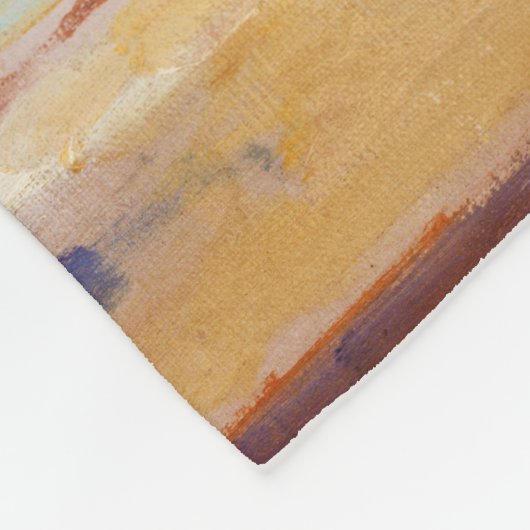 Bloemen in een Rococo Vase, Paul Cezanne Fleece Deken (Hoek)