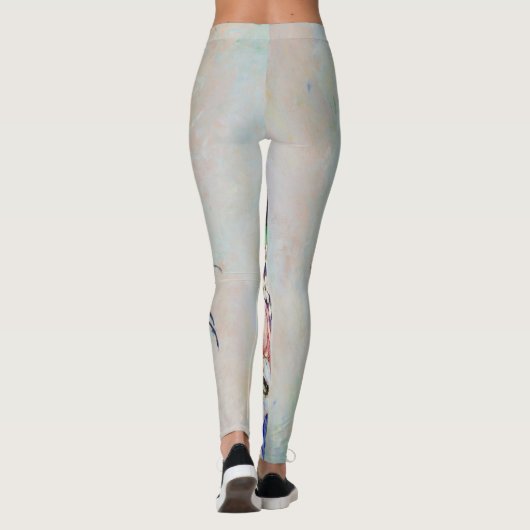 Bloemen in een Rococo Vase, Paul Cezanne Leggings (Achterkant)