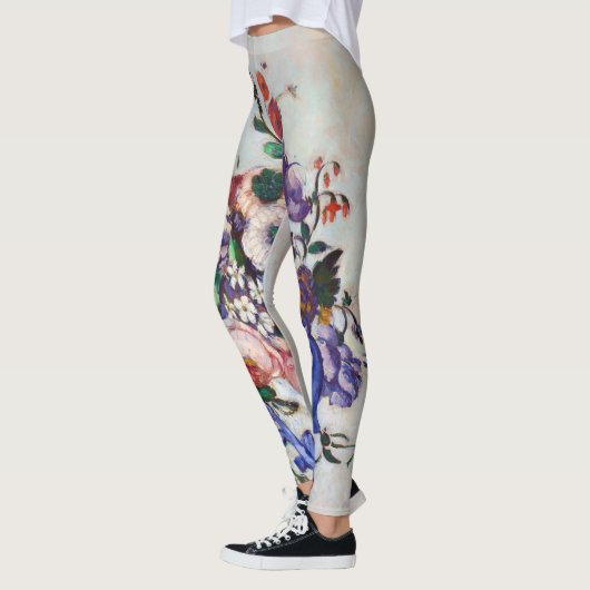 Bloemen in een Rococo Vase, Paul Cezanne Leggings (Links)