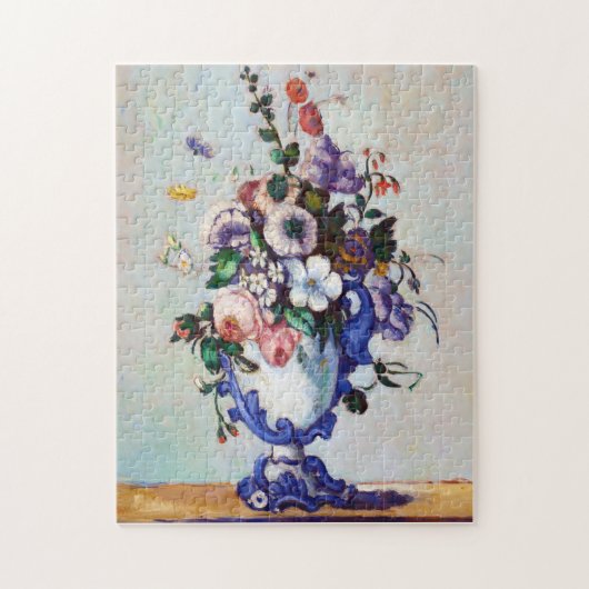 Bloemen in een Rococo Vase, Paul Cezanne Legpuzzel (Verticaal)