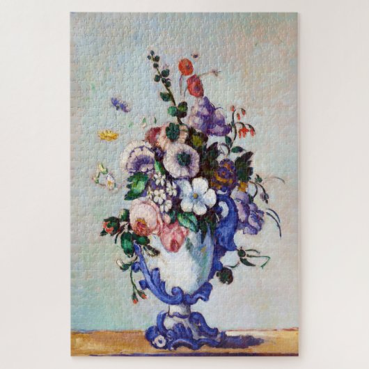 Bloemen in een Rococo Vase, Paul Cezanne Legpuzzel (Verticaal)