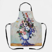 Bloemen in een Rococo Vase, Paul Cezanne Schort (Voorkant)