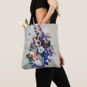 Bloemen in een Rococo Vase, Paul Cezanne Tote Bag (Dichtbij)