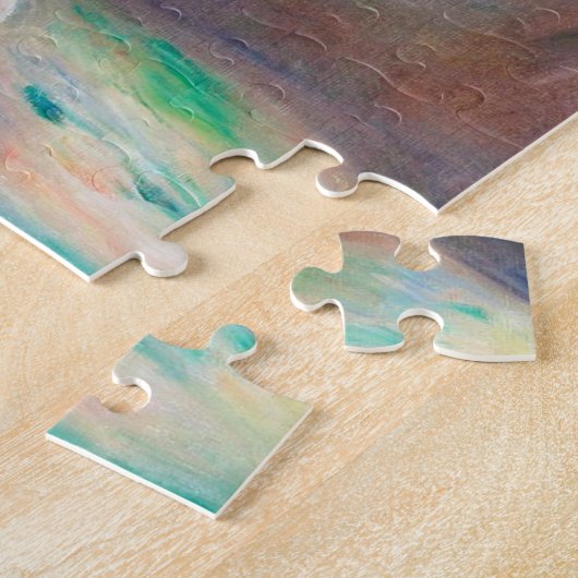 Bloemen in een schilderij van Vase Pierre Auguste  Legpuzzel (Zijkant)