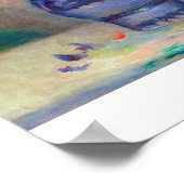 Bloemen in een schilderij van Vase Pierre Auguste  Poster (Hoek)