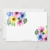  bloemen in een Teacup Vrijgezellenfeest Tea Party Kaart (Achterkant)