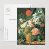 Bloemen in een terra Cotta Vase Briefkaart (Voorkant / Achterkant)