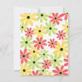 Bloemen in een theepot kaart (Achterkant)