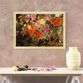 Bloemen in een tuin poster