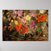 Bloemen in een tuin poster (Voorkant)