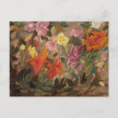 Bloemen in een tuin | Tadeusz Makowski Briefkaart (Voorkant)
