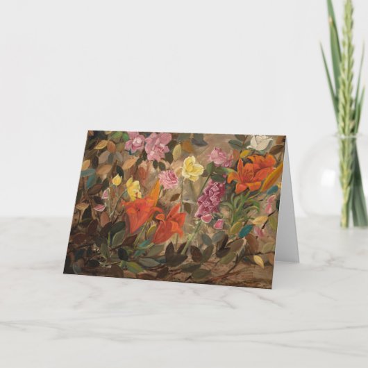 Bloemen in een tuin | Tadeusz Makowski Kaart (Voorkant)
