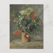 Bloemen in een vaas (2) van Auguste Renoir Briefkaart (Voorkant)