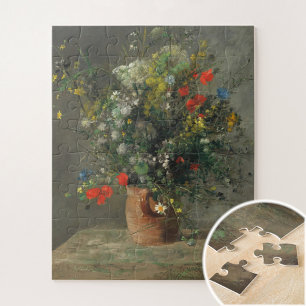 Bloemen in een vaas (2) van Auguste Renoir Legpuzzel