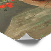 Bloemen in een vaas (2) van Auguste Renoir Poster (Hoek)