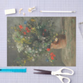 Bloemen in een vaas (2) van Auguste Renoir Tissuepapier (Craft)