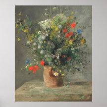 Bloemen in een vaas - Auguste Renoir Fine Art